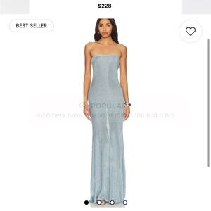PRICE DROP 🖲️💓NWT Narissa Metallic Knit Maxi dress SEROYA